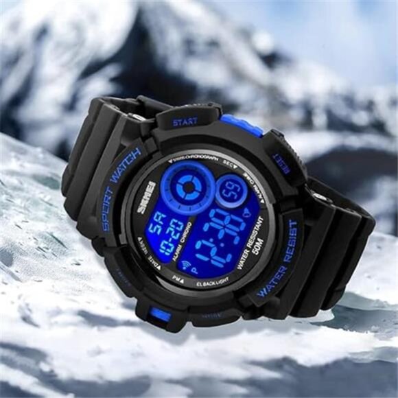 Mens Military Multifunction Digital Watches 50M Water Resistant Electronic - Picture 4 of 7